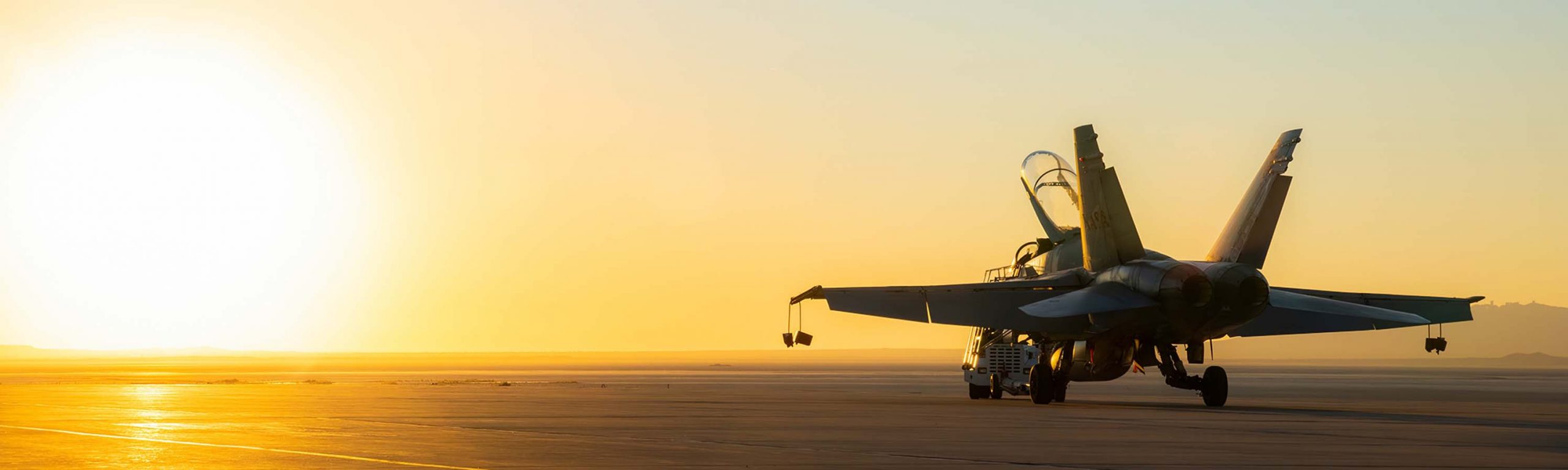 NASA F/A-18 Towed At Sunrise for Flight